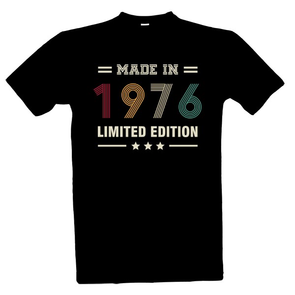 Tričko s potiskem Made in 1976