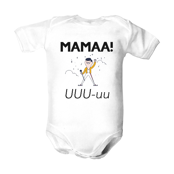 Dětské body  s potiskem Máma je QUEEN! 