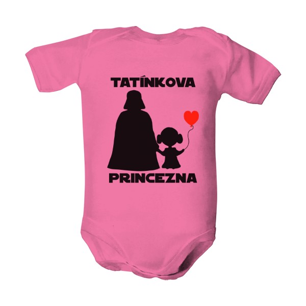 Dětské body  s potiskem Princezna tatínkova